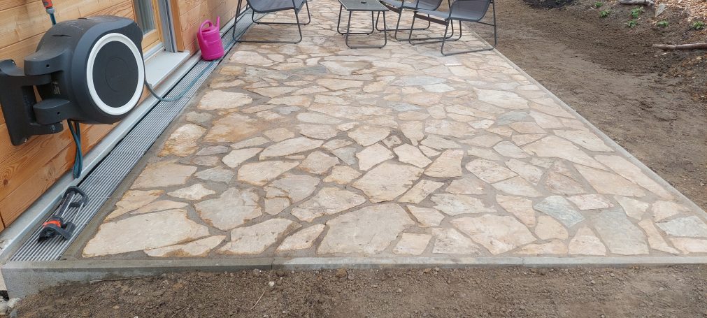 Terrasse Poligonal-/Natursteinplatten